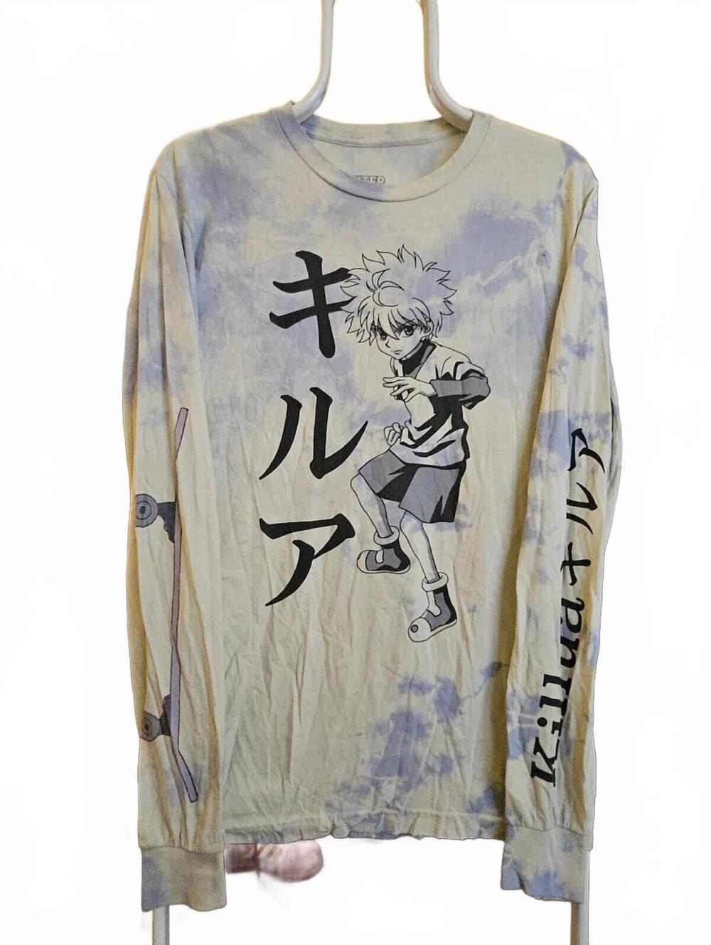 Hunter X Hunter anime Tie-Dye adult Long-Sleeve T-Shirt - tie dye size S - EUC